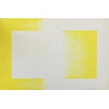 Richard Anuszkiewicz "Yellow Reversed, 1970" Offset Lithograph, Plate Signed, Dated