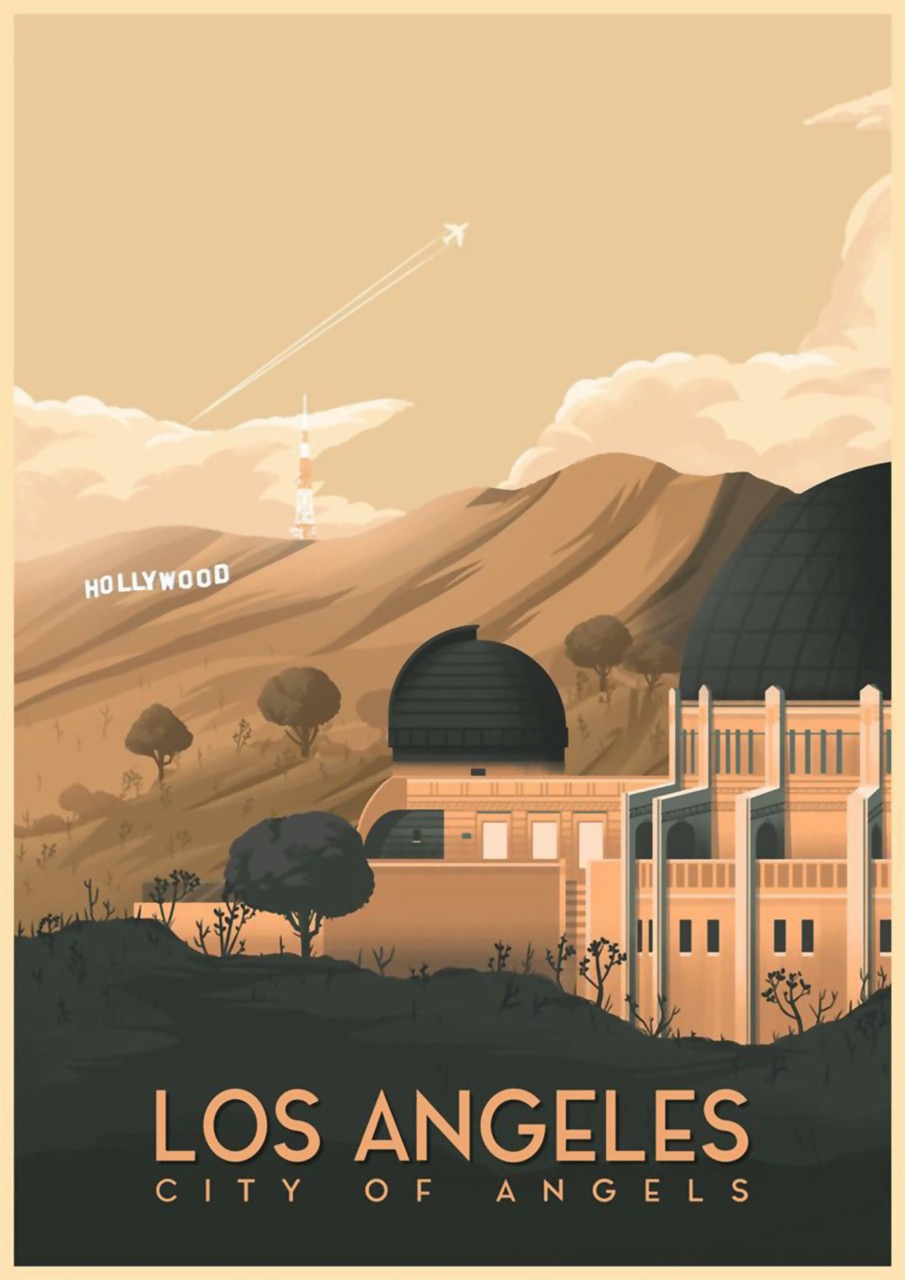 Los Angeles, California Travel Poster