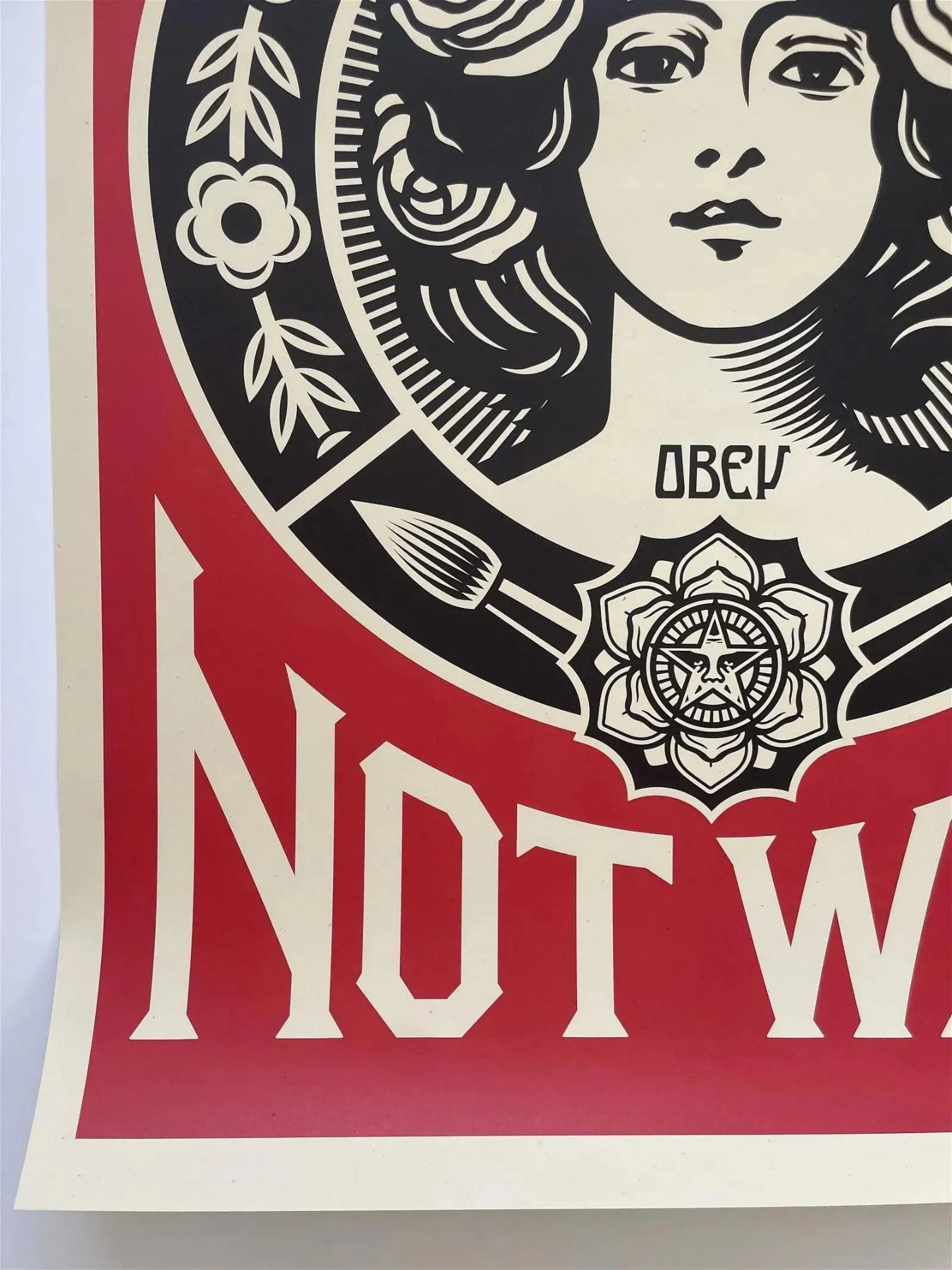 Shepard Fairey Signed "Make Art Not War" Offset Lithograph - Bild 3 aus 7