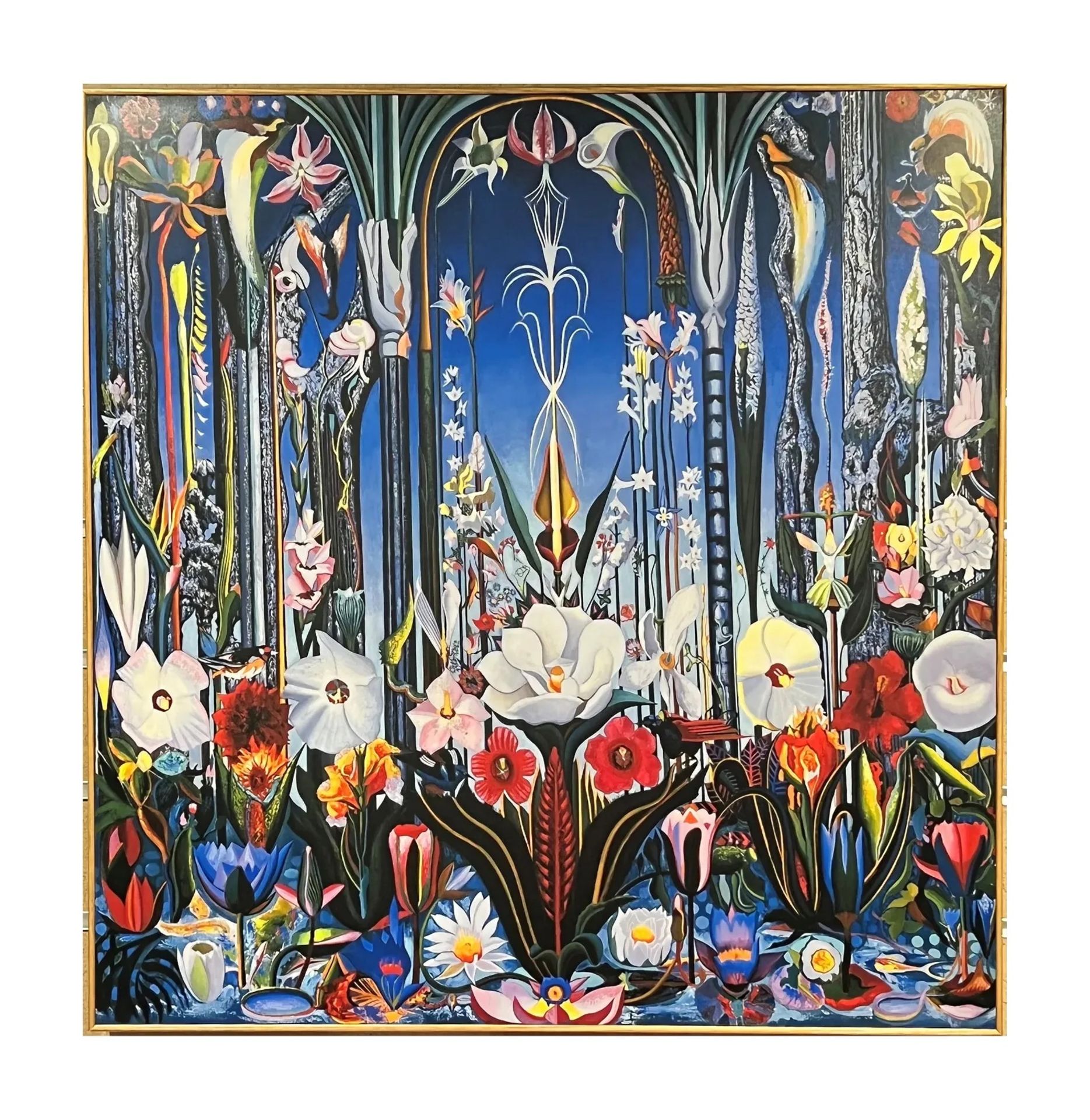 Joseph Stella "Flowers, Italy, 1931" Art Block Print