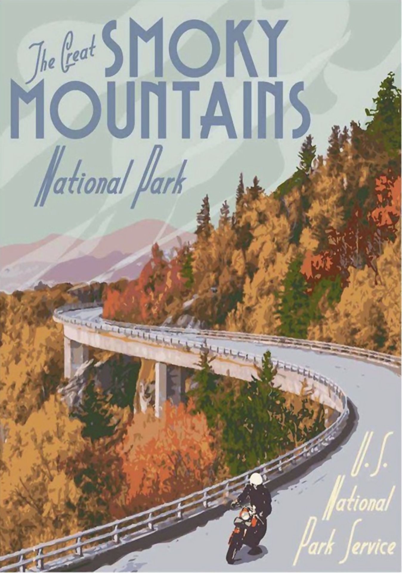 Smoky Mountains National Park Travel Poster