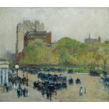 Childe Hassam "Spring Morning in the Heart of the City, 1890" Offset Lithograph