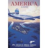 Pan American World Airways "America" Travel Poster