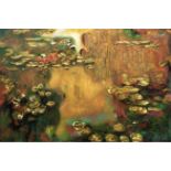 Claude Monet "Water Lilies, 1919" Oil Painting