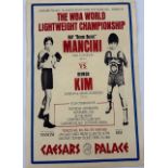 WBA world championship poster