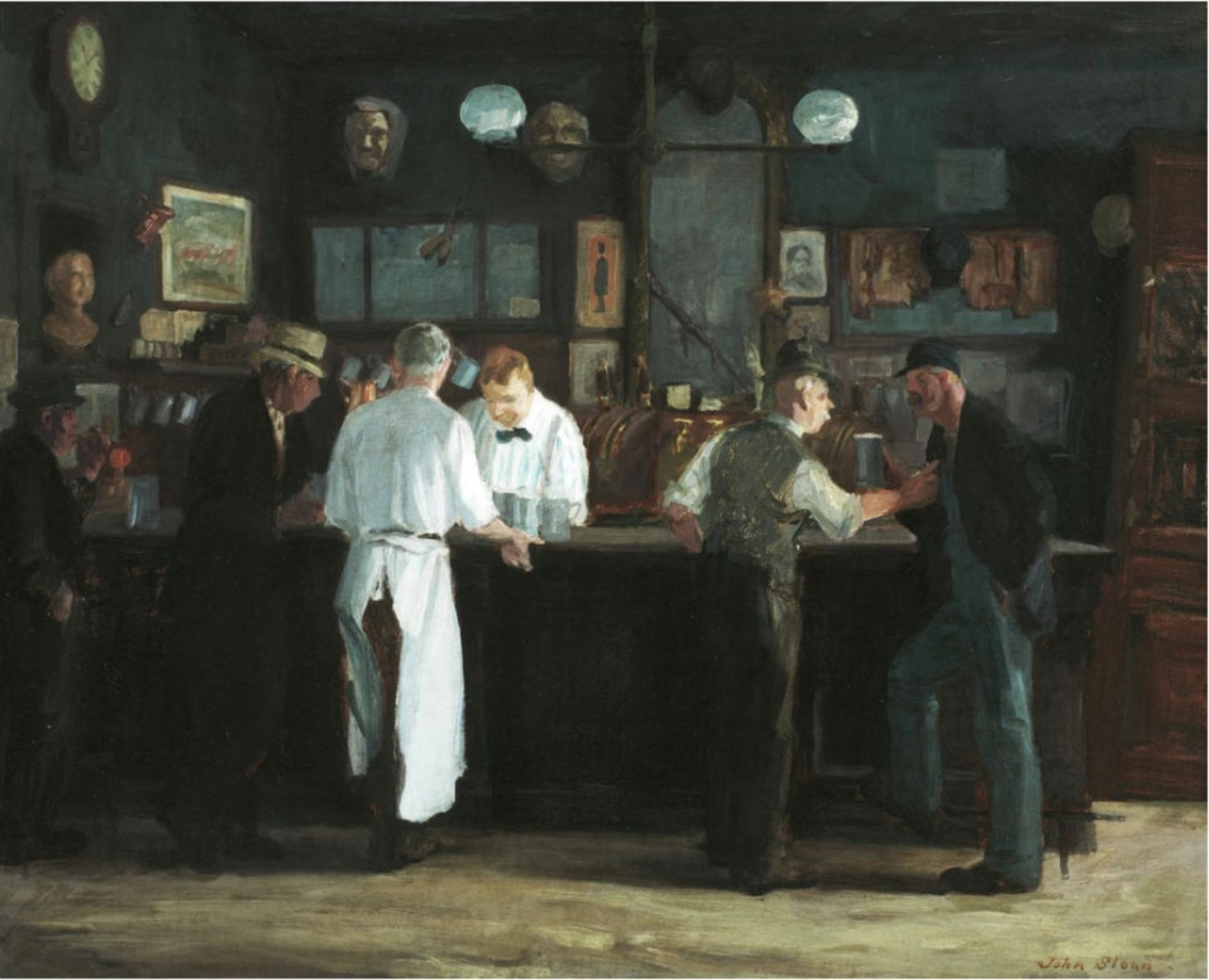 John Sloan "Mcsorleys Bar, 1912" Print