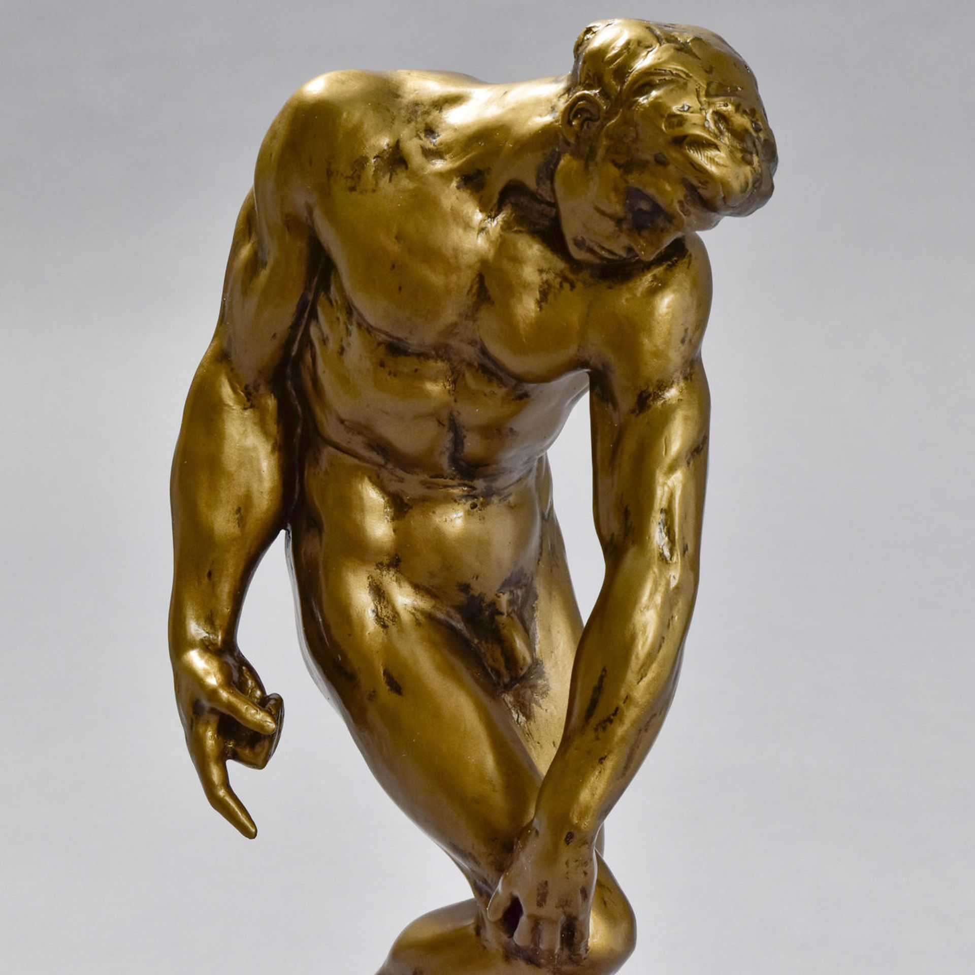 Auguste Rodin "Adam" Sculpture - Image 2 of 5