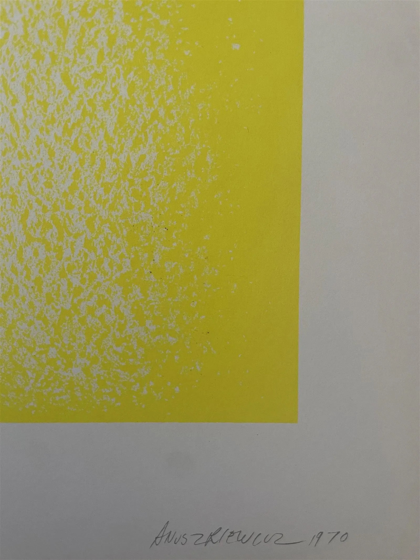 Richard Anuszkiewicz "Yellow Reversed, 1970" Offset Lithograph, Plate Signed, Dated - Image 2 of 6