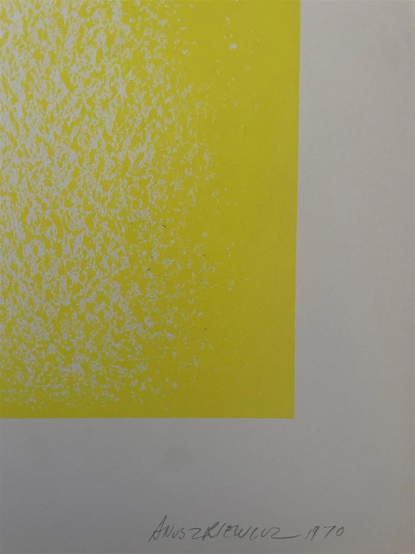 Richard Anuszkiewicz "Yellow Reversed, 1970" Offset Lithograph, Plate Signed, Dated - Bild 2 aus 6