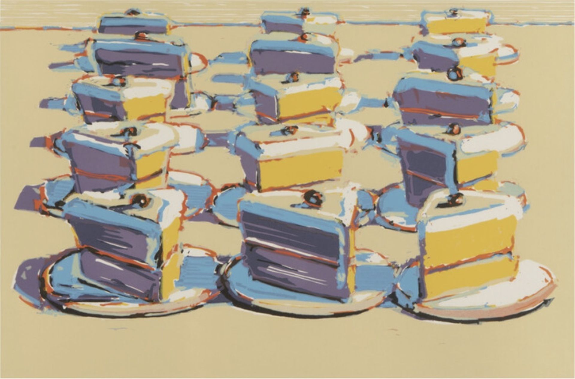 Wayne Thiebaud "Boston Cremes, 1970" Offset Lithograph