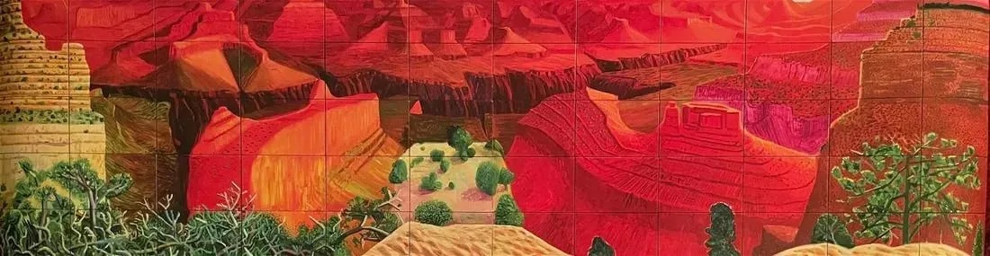 David Hockney "A Closer Grand Canyon, 1998" Offset Lithograph