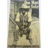 ONE MAN ONE VOTE CIVIL RIGHTS POSTER