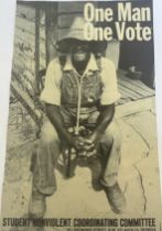 ONE MAN ONE VOTE CIVIL RIGHTS POSTER