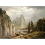 Albert Bierstadt "Merced River, Yosemite Valley" Offset Lithograph