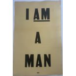 Martin Luther King I AM A MAN POSTER