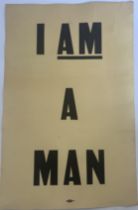 Martin Luther King I AM A MAN POSTER