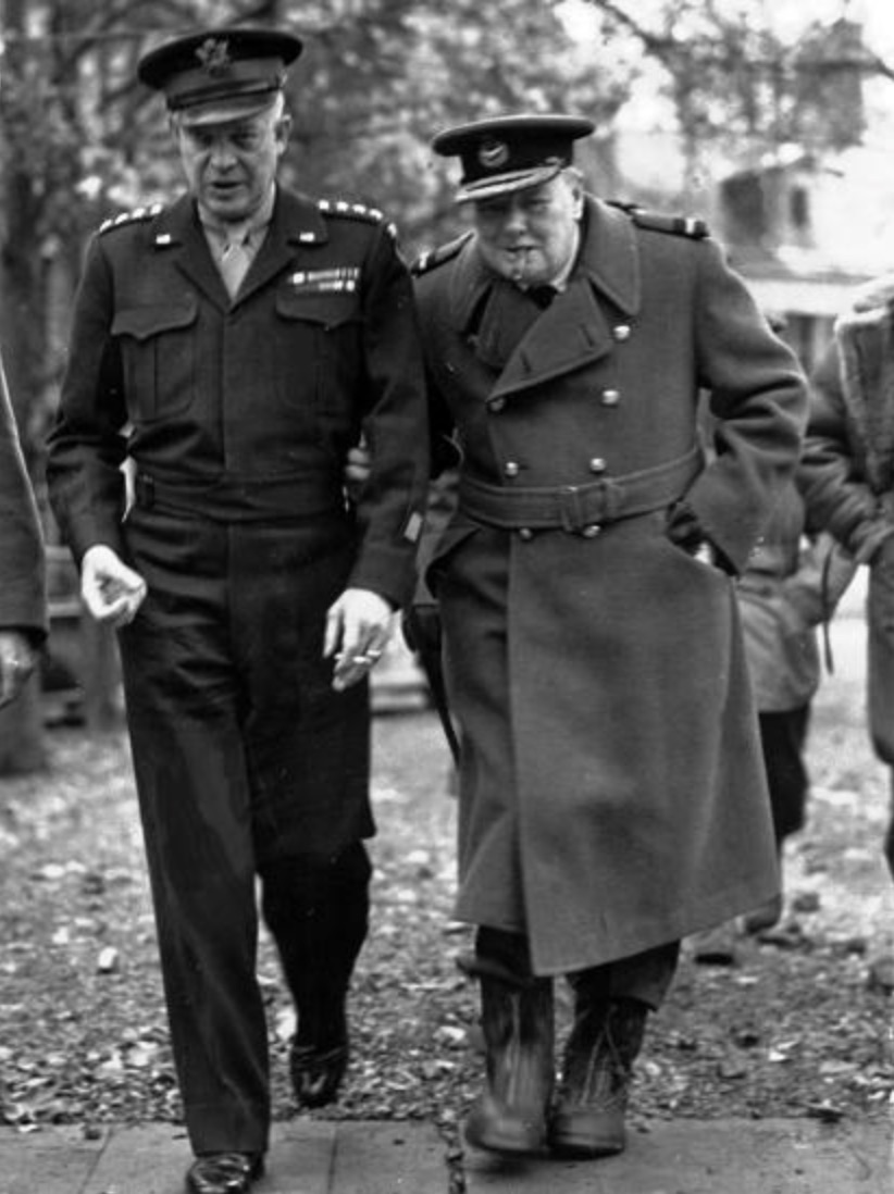 World War II "Dwight Eisenhower and Winston Churchill" Print