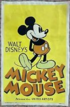 Walt Disney Mickey Mouse poster on linen