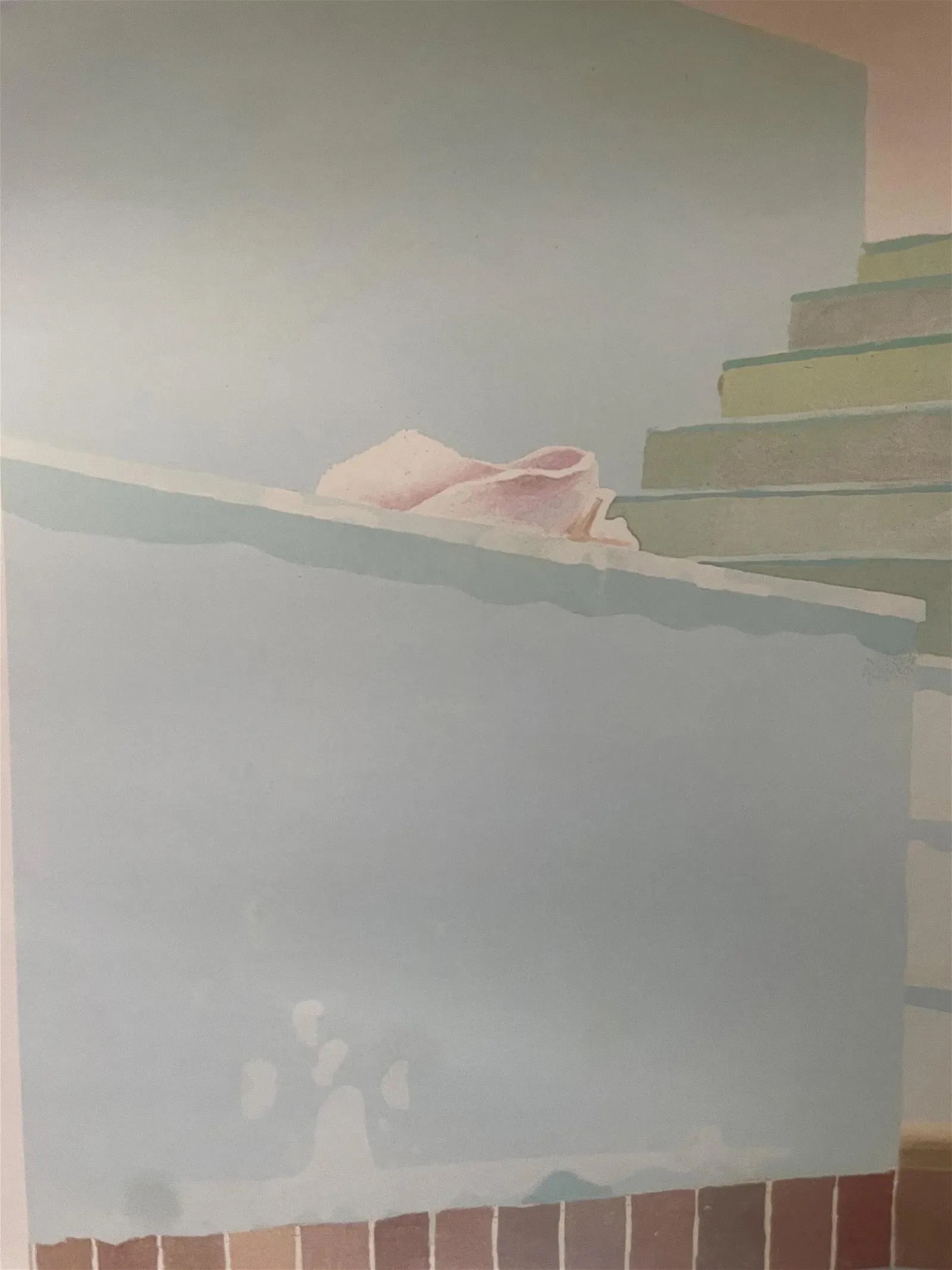 David Hockney "Pool and Steps, 1971" Offset Lithograph - Image 2 of 6