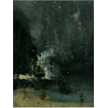 James Abbott McNeill Whistler "Nocturne in Black and Gold, The Falling Rocket, 1875" Print
