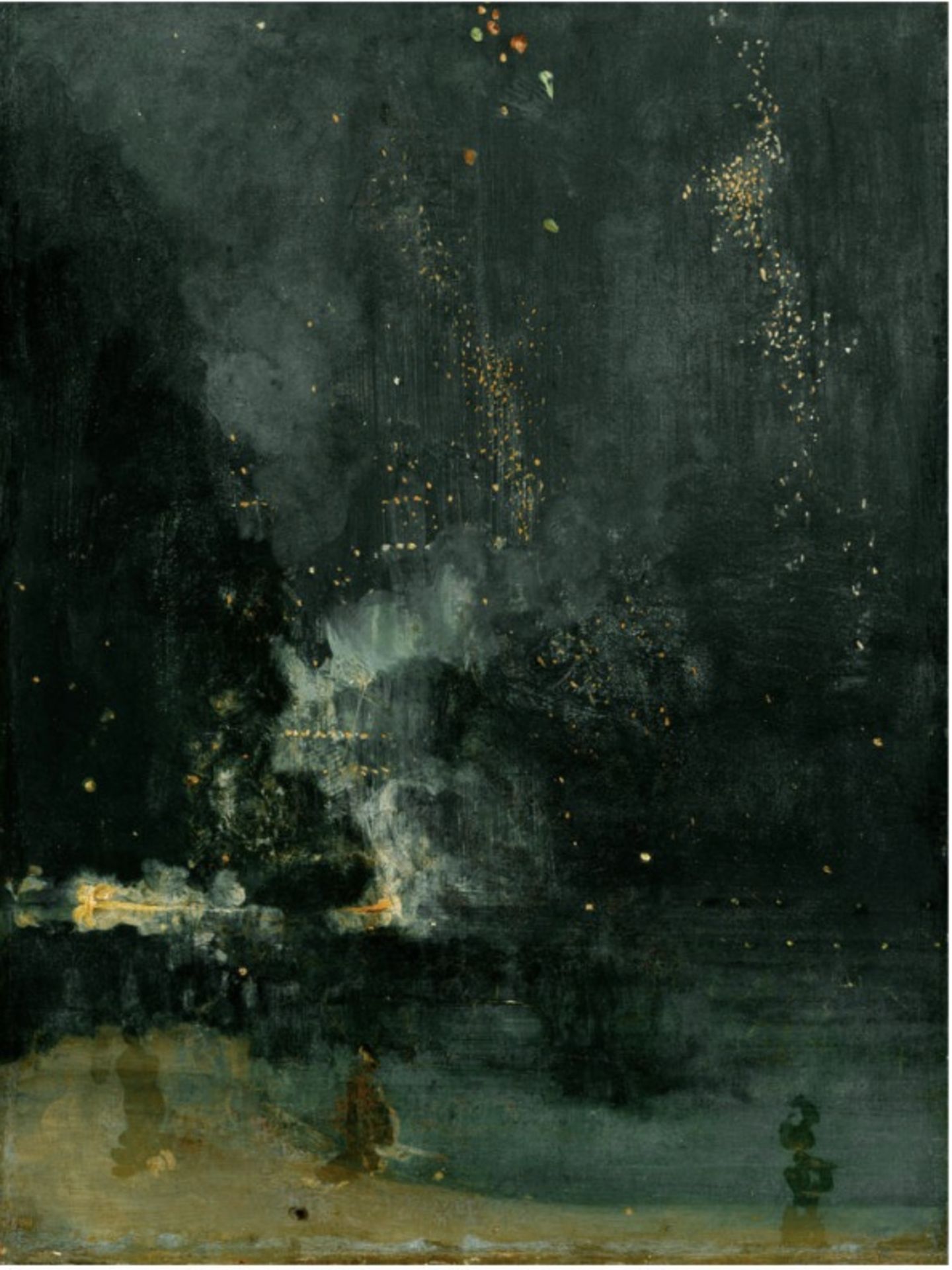 James Abbott McNeill Whistler "Nocturne in Black and Gold, The Falling Rocket, 1875" Print