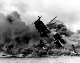 World War II "USS Arizona, Pearl Harbor" Print