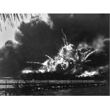 World War II "USS Shaw, Pearl Harbor" Print