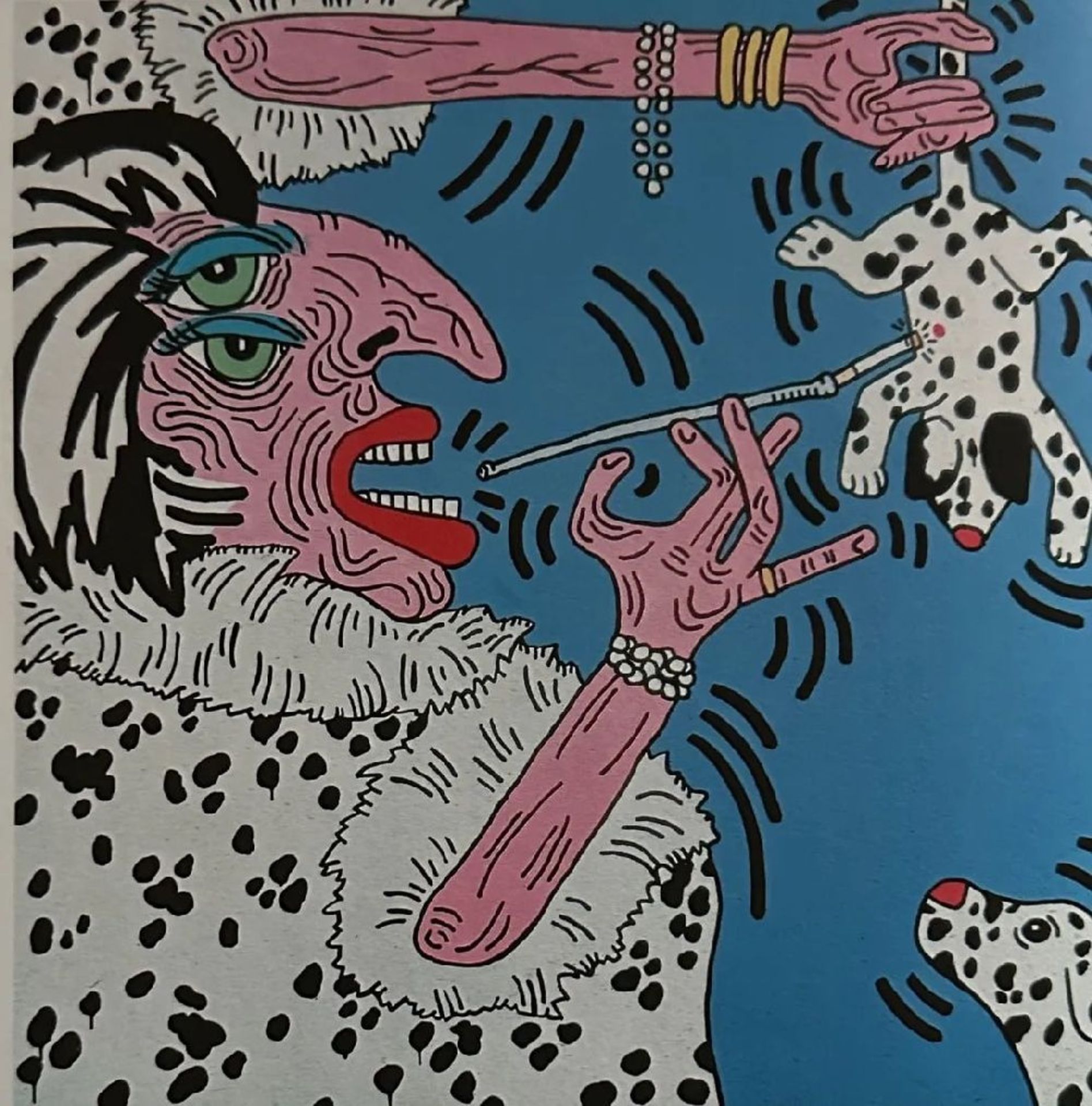 Keith Haring "Cruella De Vil" Print. - Bild 6 aus 6