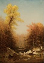Sanford Robinson Gifford "October in the Catskills, 1879" Print