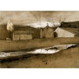 Andrew Wyeth "Last Light, 1988" Offset Lithograph