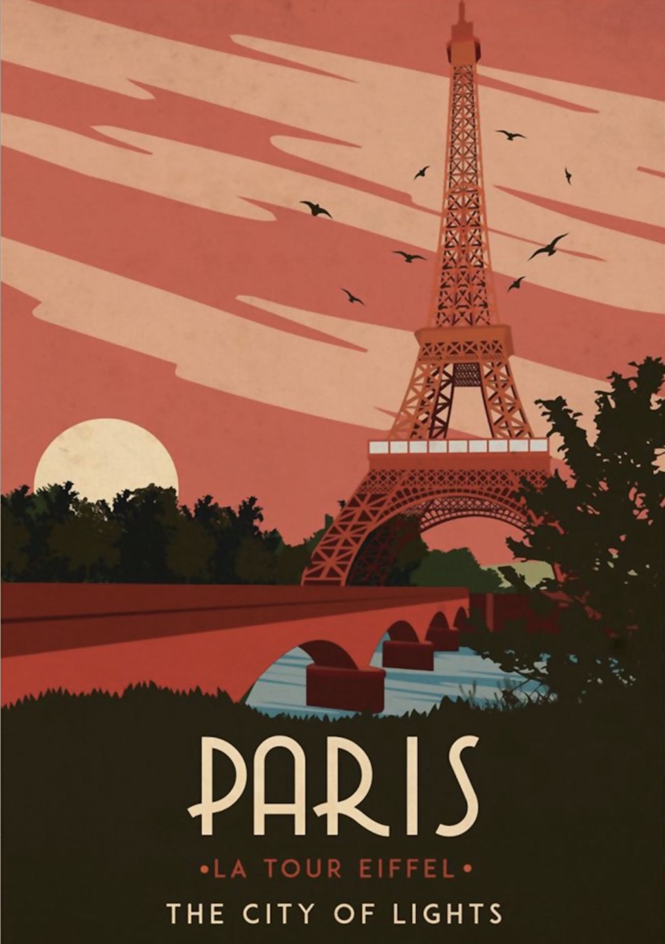 Paris, France Travel Poster