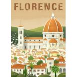 Florence, Italy Travel Advertisement Poster