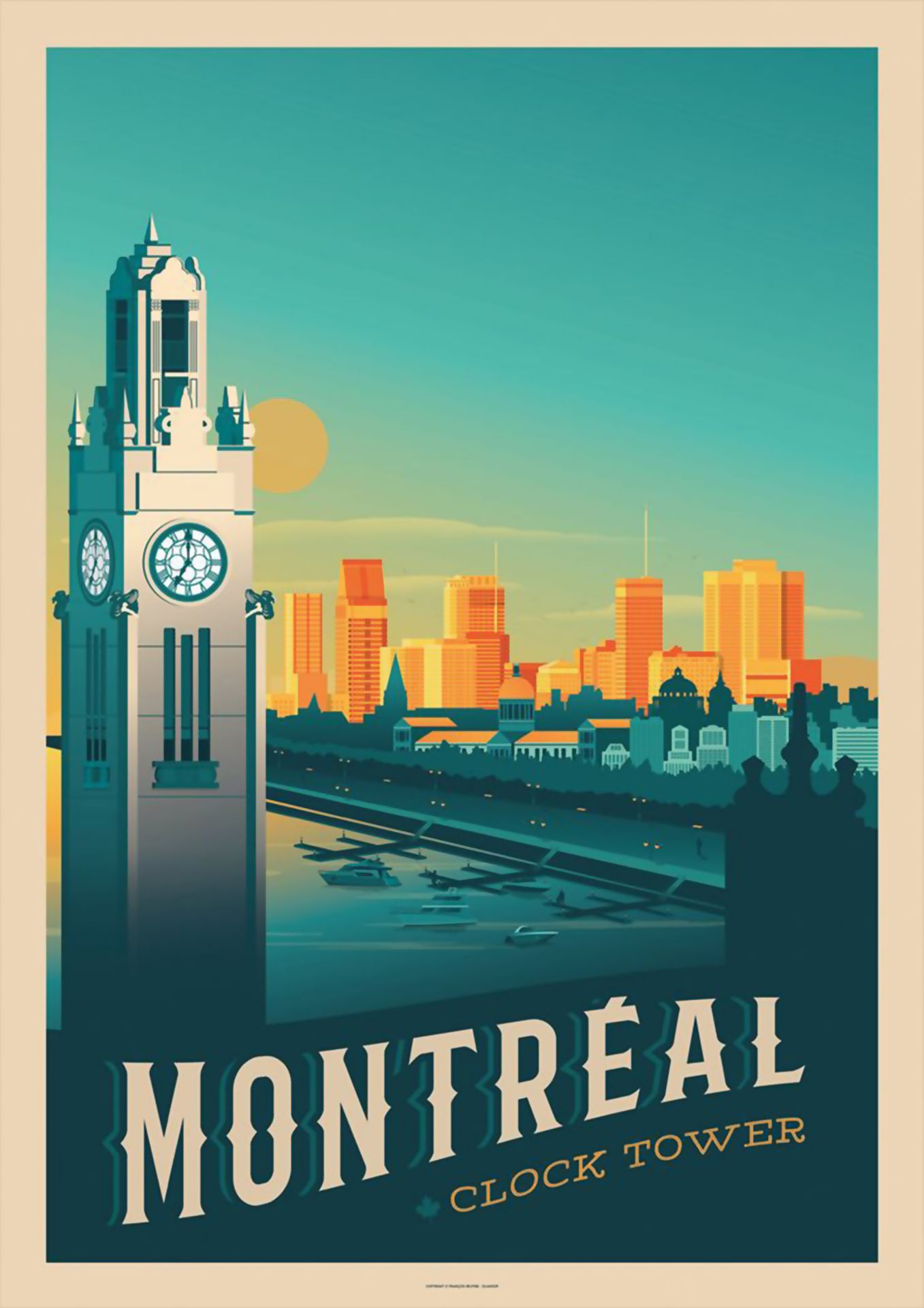Montreal, Canada Travel Poster