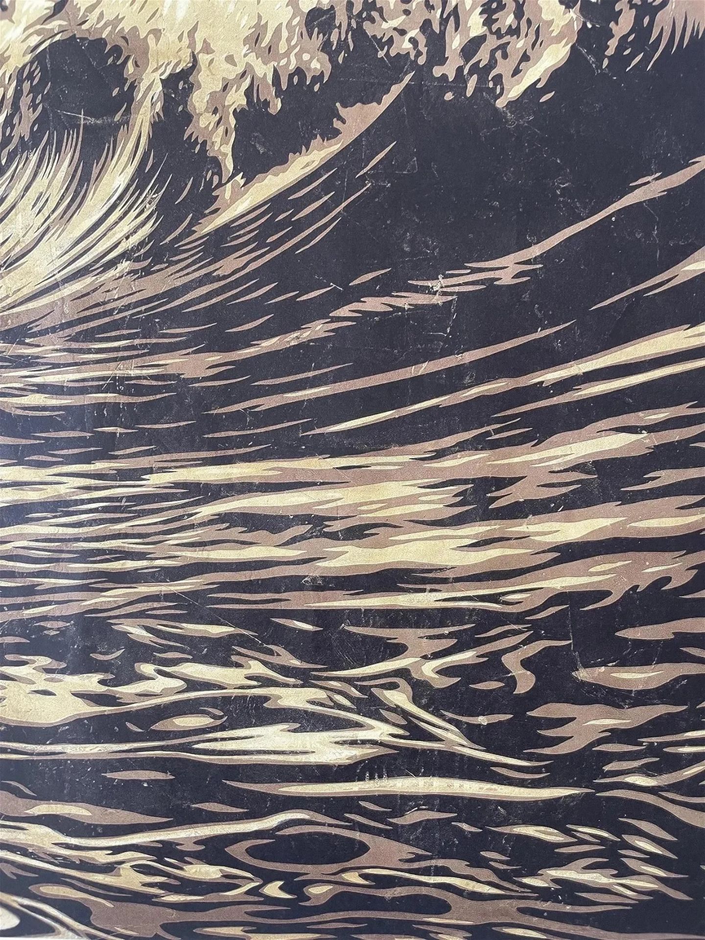 Shepard Fairey Signed "Dark Wave" Offset Lithograph - Bild 4 aus 8