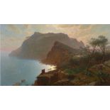 William Stanley Haseltine "The Sea from Capri, 1875" Offset Lithograph