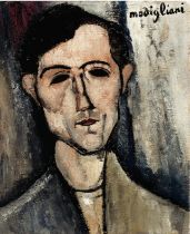 Amedeo Modigliani "A Man, 1916" Print