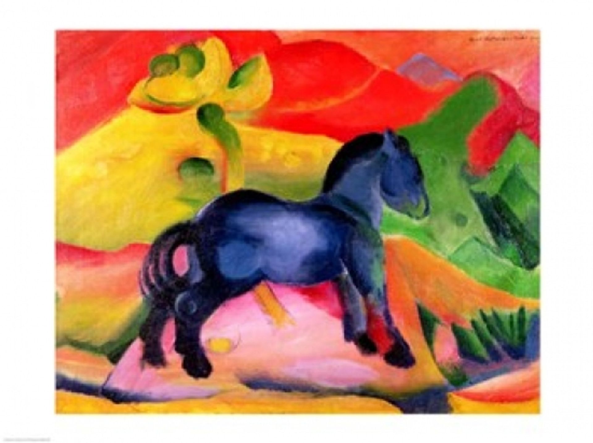 Franz Marc "Little Blue Horse, 1912" Print