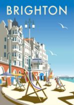 Brighton, England Travel Poster