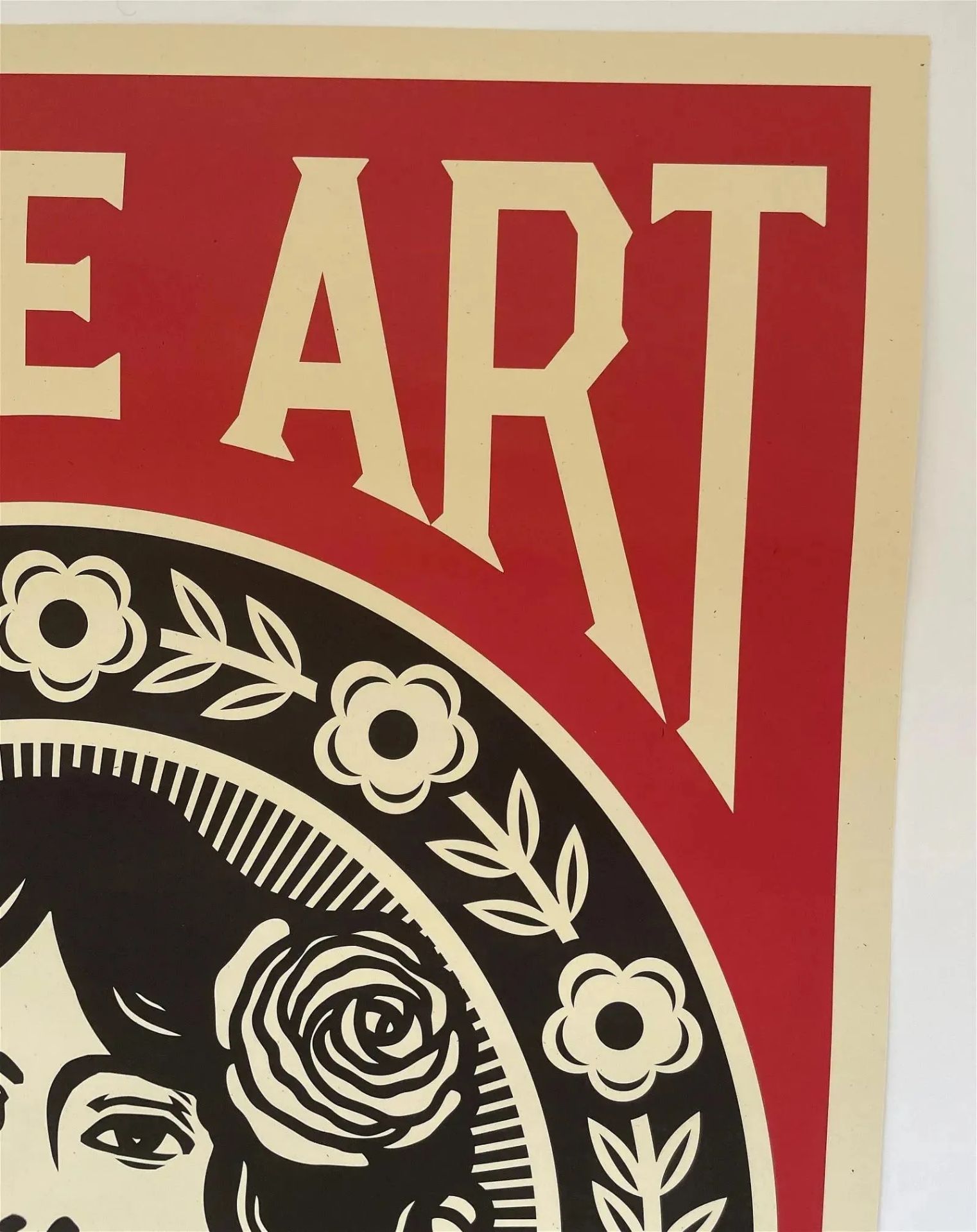 Shepard Fairey Signed "Make Art Not War" Offset Lithograph - Bild 5 aus 7