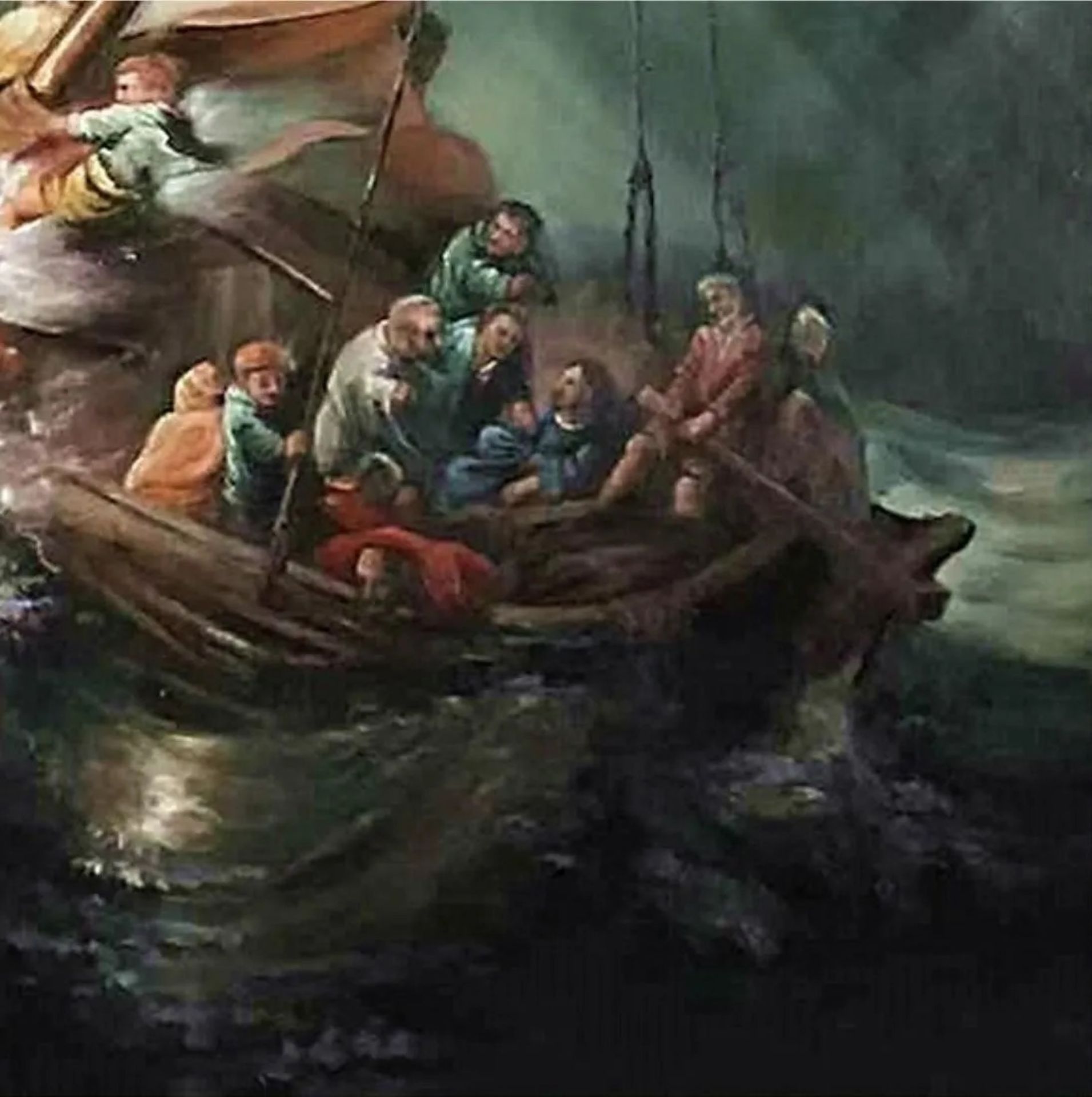 Rembrandt Harmenszoon van Rijn "The Storm on the Sea of Galilee" Oil Painting - Bild 2 aus 2