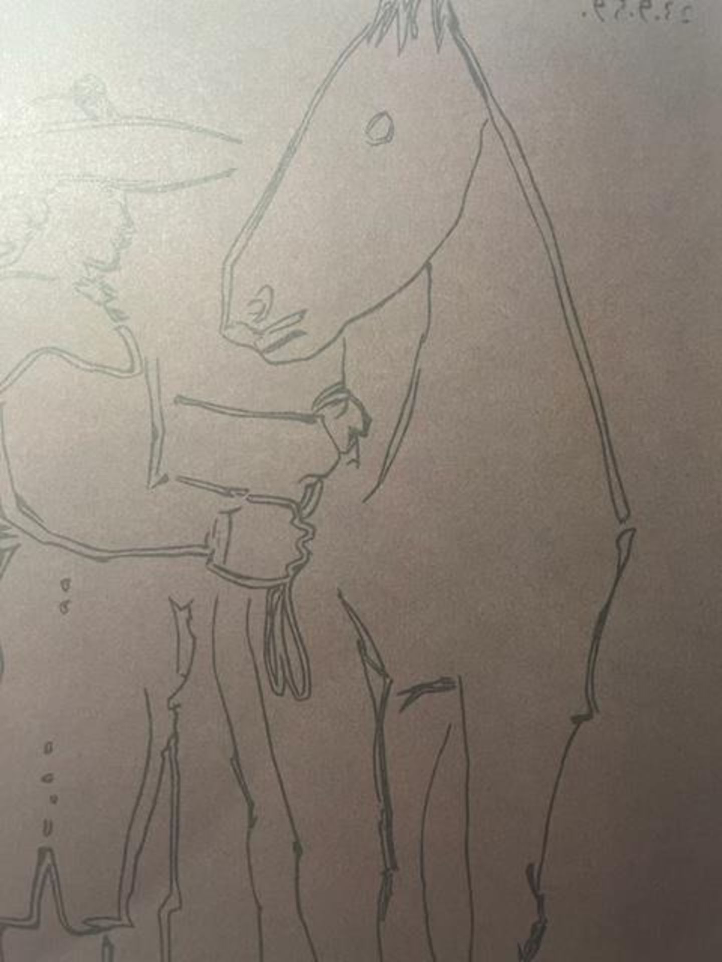 Pablo Picasso "Picador, Woman, Horse" Print. - Bild 2 aus 6