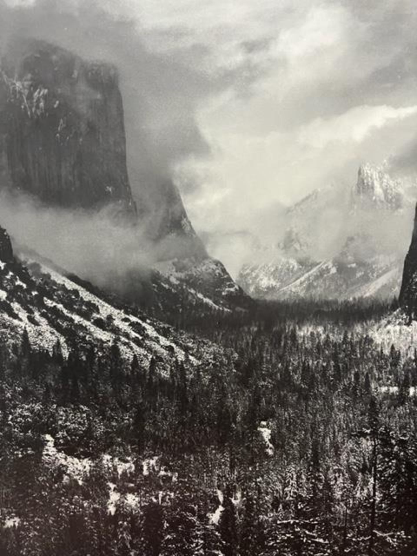 Ansel Adams "Clearing Winter Storm " Print. - Bild 4 aus 6