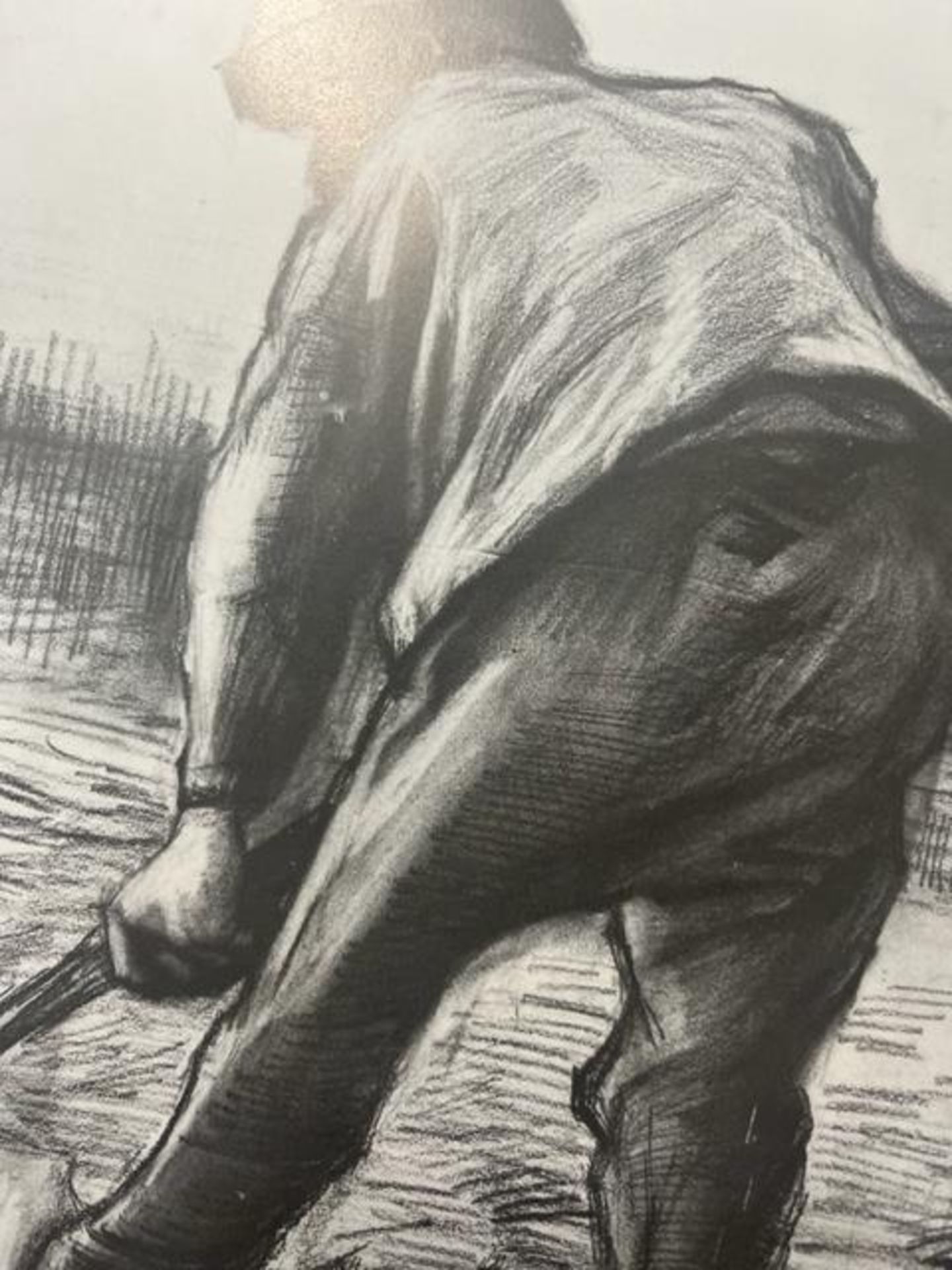 Vincent van Gogh "Peasant Digging" Print. - Bild 6 aus 6