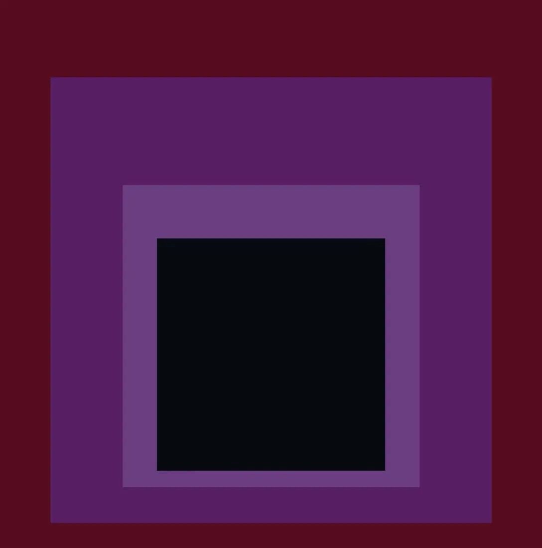 Josef Albers Homage to the Square "Purple" Offset Lithograph