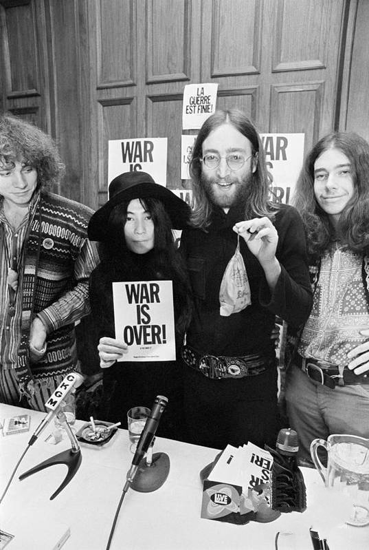 John Lennon, Yoko Ono, War Declarations Photo Print