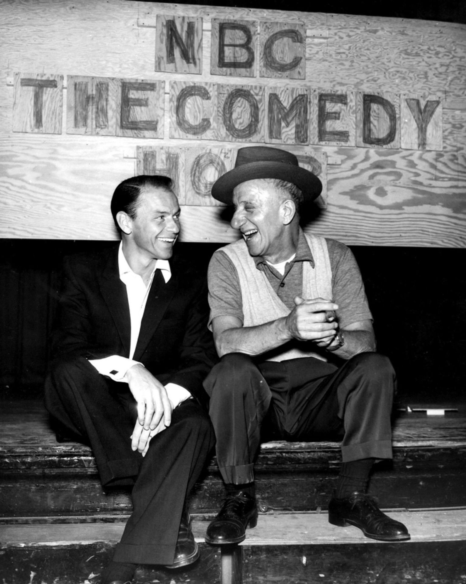 Frank Sinatra, Jimmy Durante "NBC The Comedy House" Print