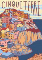 Cinque Terre, Italy Travel Poster