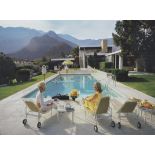 Slim Aarons "Poolside Gossip, 1970" Wood Print