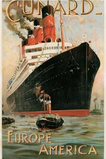 Cunard Travel Poster