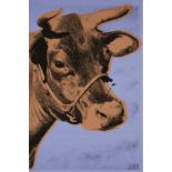 Andy Warhol "Cow, 1971, Purple, Orange" Offset Lithograph